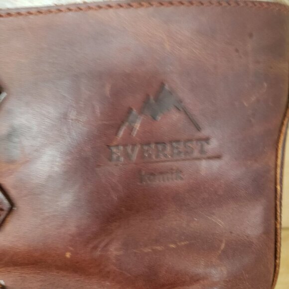 Men's 12 Kamik Canada Everest Wool Lined Leather Hunting Snow Winter Duck Boots - Picture 7 of 13